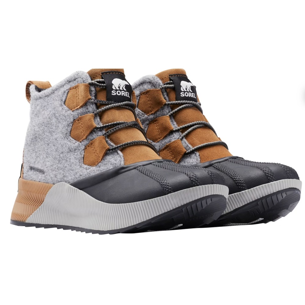 Sorel Womens Grey Tan Out N About III Classic Waterproof Duck Boots 7.5 NL4428